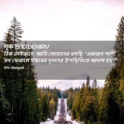 Picture 02 - লূক 15:10 BENIRV - ঠিক সেইভাবে, আমি - Bible Verse Picture