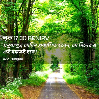 Picture 02 - লূক 17:30 BENIRV - মনুষ্যপুত্র যেদিন - Bible Verse Picture
