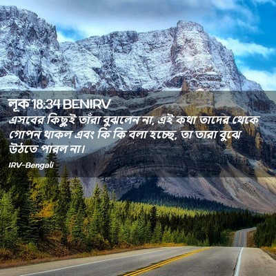Picture 02 - লূক 18:34 BENIRV - এসবের কিছুই তাঁরা - Bible Verse Picture