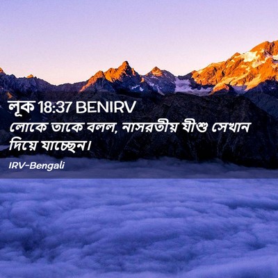 Picture 02 - লূক 18:37 BENIRV - লোকে তাকে বলল, - Bible Verse Picture