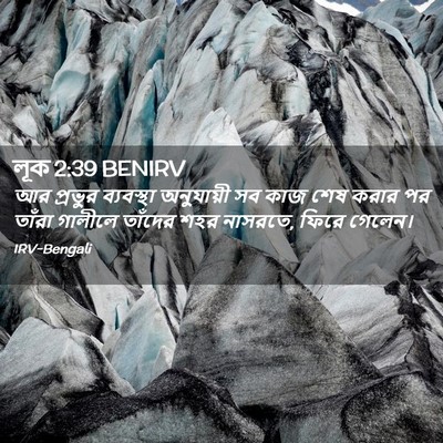 Picture 02 - লূক 2:39 BENIRV - আর প্রভুর - Bible Verse Picture