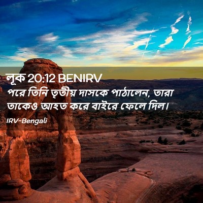 Picture 02 - লূক 20:12 BENIRV - পরে তিনি তৃতীয় - Bible Verse Picture