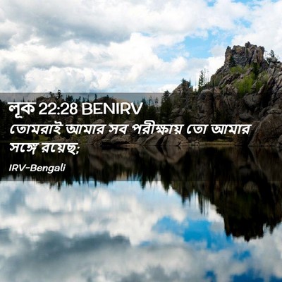 Picture 02 - লূক 22:28 BENIRV - তোমরাই আমার সব - Bible Verse Picture