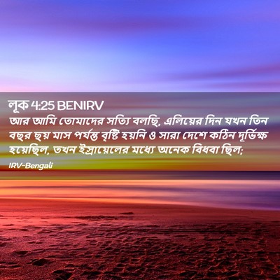 Picture 02 - লূক 4:25 BENIRV - আর আমি তোমাদের - Bible Verse Picture