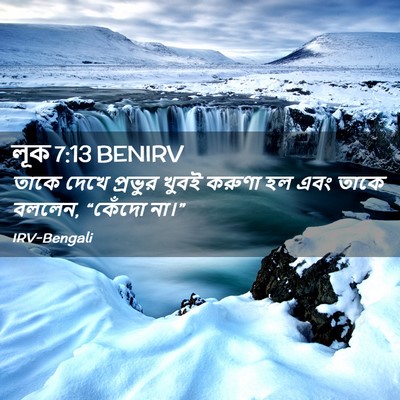 Picture 02 - লূক 7:13 BENIRV - তাকে দেখে প্রভুর - Bible Verse Picture