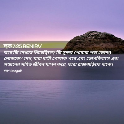 Picture 02 - লূক 7:25 BENIRV - তবে কি দেখতে - Bible Verse Picture