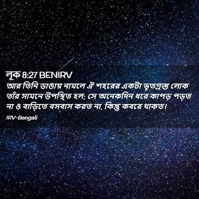 Picture 02 - লূক 8:27 BENIRV - আর তিনি ডাঙায় - Bible Verse Picture