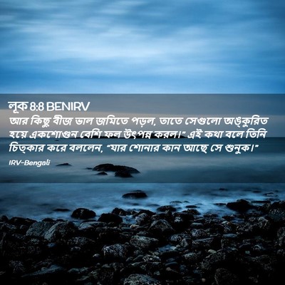 Picture 02 - লূক 8:8 BENIRV - আর কিছু বীজ ভাল - Bible Verse Picture