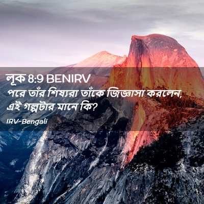 Picture 02 - লূক 8:9 BENIRV - পরে তাঁর শিষ্যরা - Bible Verse Picture
