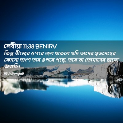 Picture 02 - লেবীয়া 11:38 BENIRV - কিন্তু বীজের ওপরে - Bible Verse Picture