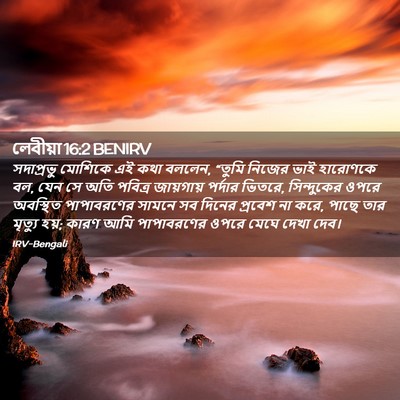 Picture 02 - লেবীয়া 16:2 BENIRV - সদাপ্রভু মোশিকে - Bible Verse Picture