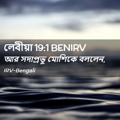 Picture 02 - লেবীয়া 19:1 BENIRV - আর সদাপ্রভু - Bible Verse Picture
