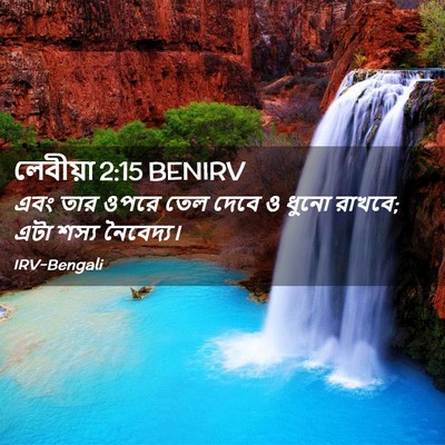 Picture 02 - লেবীয়া 2:15 BENIRV - এবং তার ওপরে তেল - Bible Verse Picture