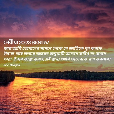 Picture 02 - লেবীয়া 20:23 BENIRV - আর আমি তোমাদের - Bible Verse Picture