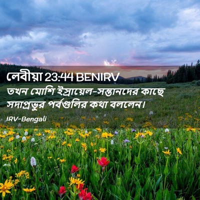 Picture 02 - লেবীয়া 23:44 BENIRV - তখন মোশি - Bible Verse Picture