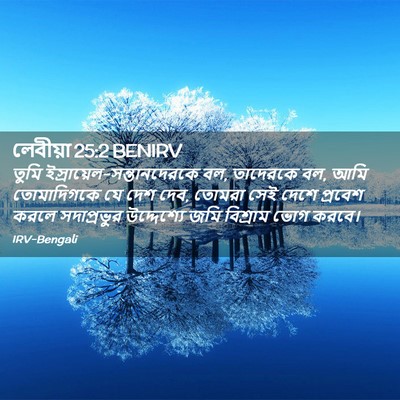 Picture 02 - লেবীয়া 25:2 BENIRV - তুমি - Bible Verse Picture
