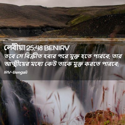 Picture 02 - লেবীয়া 25:48 BENIRV - তবে সে বিক্রীত - Bible Verse Picture