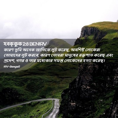 Picture 02 - হবক্কুক 2:8 BENIRV - কারণ তুমি অনেক - Bible Verse Picture