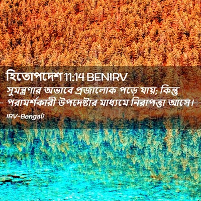 Picture 02 - হিতোপদেশ 11:14 BENIRV - সুমন্ত্রণার অভাবে - Bible Verse Picture