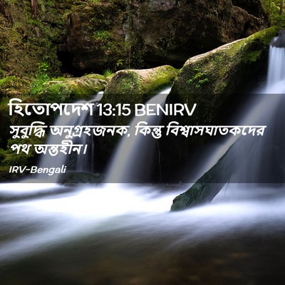 Picture 02 - হিতোপদেশ 13:15 BENIRV - সুবুদ্ধি - Bible Verse Picture