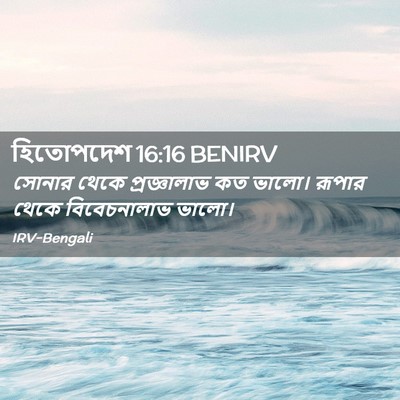 Picture 02 - হিতোপদেশ 16:16 BENIRV - সোনার থেকে - Bible Verse Picture