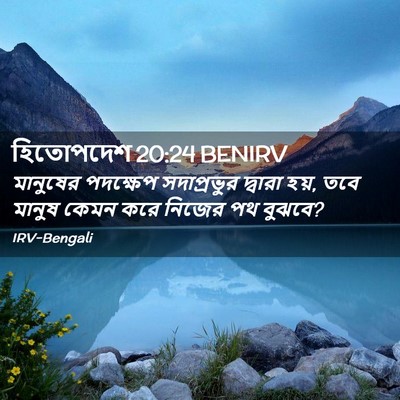 Picture 02 - হিতোপদেশ 20:24 BENIRV - মানুষের পদক্ষেপ - Bible Verse Picture