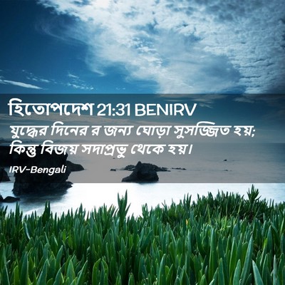 Picture 02 - হিতোপদেশ 21:31 BENIRV - যুদ্ধের দিনের র - Bible Verse Picture