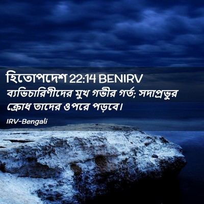 Picture 02 - হিতোপদেশ 22:14 BENIRV - ব্যভিচারিণীদের - Bible Verse Picture