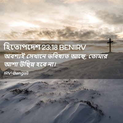 Picture 02 - হিতোপদেশ 23:18 BENIRV - অবশ্যই সেখানে - Bible Verse Picture
