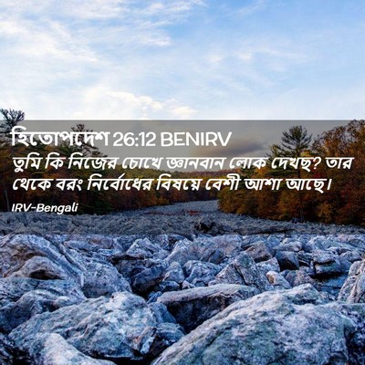 Picture 02 - হিতোপদেশ 26:12 BENIRV - তুমি কি নিজের চোখে - Bible Verse Picture