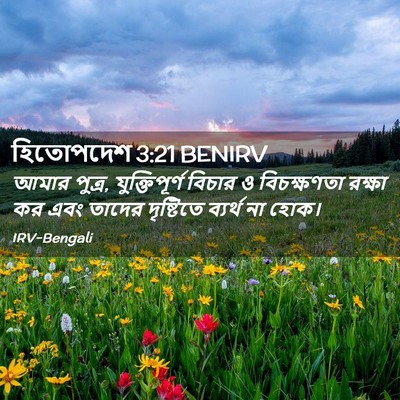 Picture 02 - হিতোপদেশ 3:21 BENIRV - আমার পুত্র, - Bible Verse Picture
