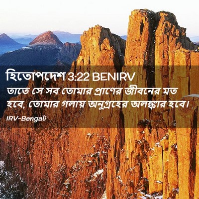 Picture 02 - হিতোপদেশ 3:22 BENIRV - তাতে সে সব তোমার - Bible Verse Picture