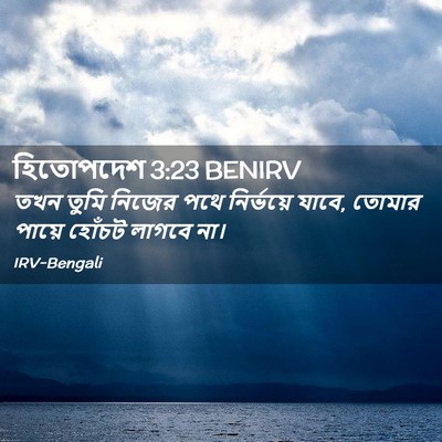 Picture 02 - হিতোপদেশ 3:23 BENIRV - তখন তুমি নিজের পথে - Bible Verse Picture