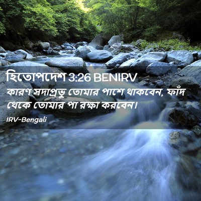 Picture 02 - হিতোপদেশ 3:26 BENIRV - কারণ সদাপ্রভু - Bible Verse Picture