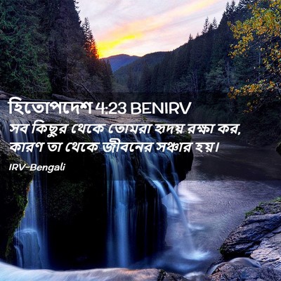 Picture 02 - হিতোপদেশ 4:23 BENIRV - সব কিছুর থেকে - Bible Verse Picture