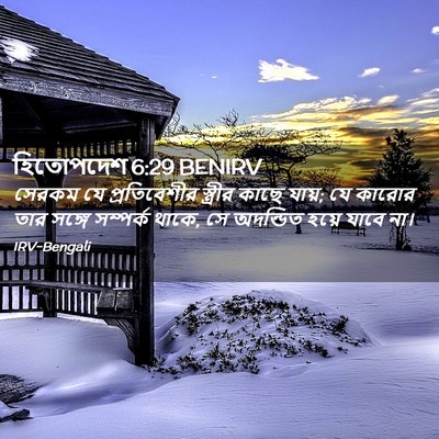 Picture 02 - হিতোপদেশ 6:29 BENIRV - সেরকম যে - Bible Verse Picture