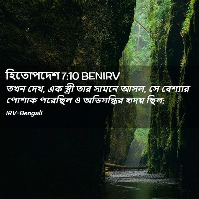 Picture 02 - হিতোপদেশ 7:10 BENIRV - তখন দেখ, এক স্ত্রী - Bible Verse Picture