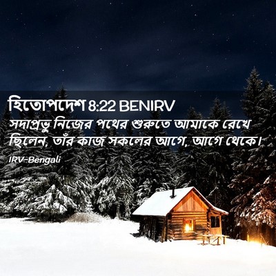 Picture 02 - হিতোপদেশ 8:22 BENIRV - সদাপ্রভু নিজের - Bible Verse Picture