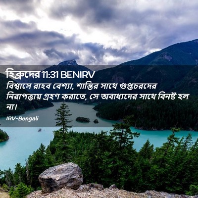 Picture 02 - হিব্রুদের 11:31 BENIRV - বিশ্বাসে রাহব - Bible Verse Picture