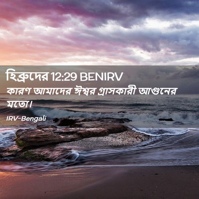 Picture 02 - হিব্রুদের 12:29 BENIRV - কারণ আমাদের ঈশ্বর - Bible Verse Picture