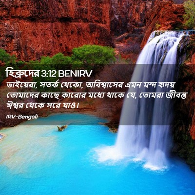Picture 02 - হিব্রুদের 3:12 BENIRV - ভাইয়েরা, সতর্ক - Bible Verse Picture