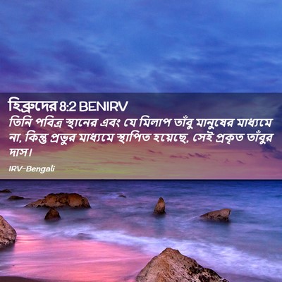 Picture 02 - হিব্রুদের 8:2 BENIRV - তিনি পবিত্র - Bible Verse Picture