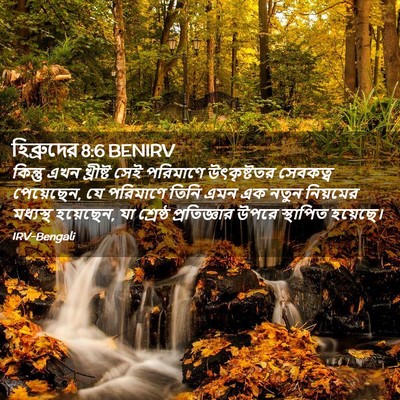 Picture 02 - হিব্রুদের 8:6 BENIRV - কিন্তু এখন - Bible Verse Picture