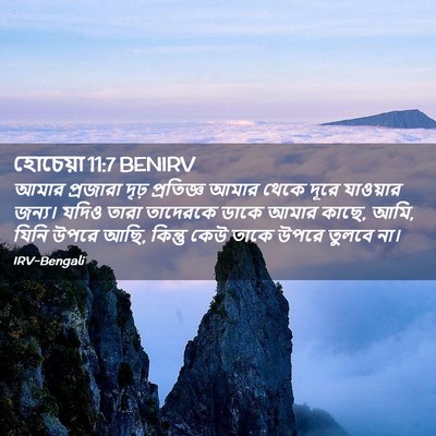 Picture 02 - হোচেয়া 11:7 BENIRV - আমার প্রজারা দৃঢ় - Bible Verse Picture