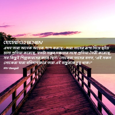 Picture 02 - হোচেয়া 13:2 BENIRV - এখন তারা অনেক অনেক - Bible Verse Picture