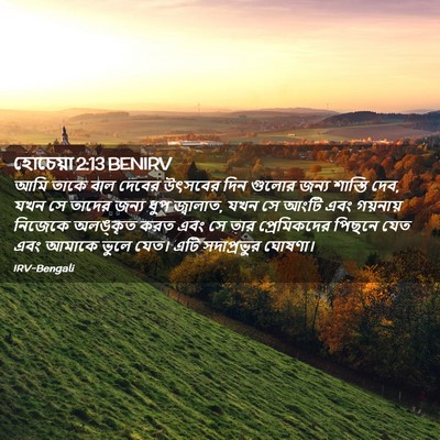 Picture 02 - হোচেয়া 2:13 BENIRV - আমি তাকে বাল দেবের - Bible Verse Picture