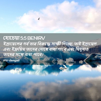Picture 02 - হোচেয়া 5:5 BENIRV - ইস্রায়েলের গর্ব - Bible Verse Picture