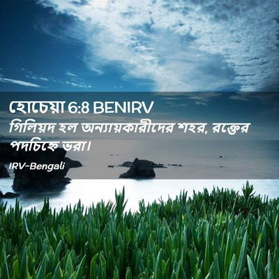 Picture 02 - হোচেয়া 6:8 BENIRV - গিলিয়দ হল - Bible Verse Picture