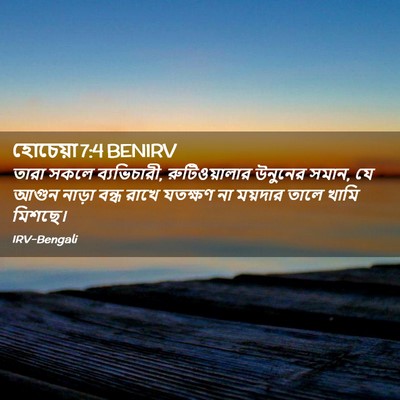 Picture 02 - হোচেয়া 7:4 BENIRV - তারা সকলে - Bible Verse Picture