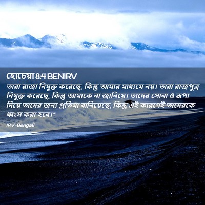 Picture 02 - হোচেয়া 8:4 BENIRV - তারা রাজা নিযুক্ত - Bible Verse Picture